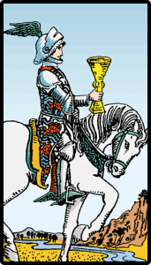 carta caballo de copas tarot