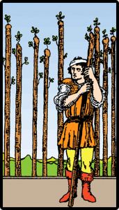 carta nueve bastos tarot