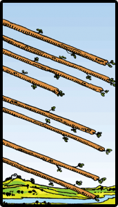 carta ocho bastos tarot