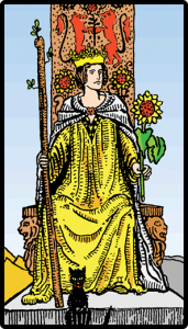 carta reina bastos tarot