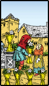carta seis de copas tarot